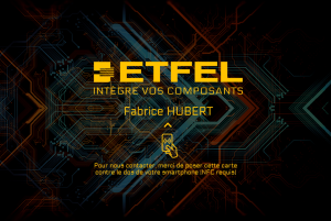 Cartes de visites ETFEL Verso