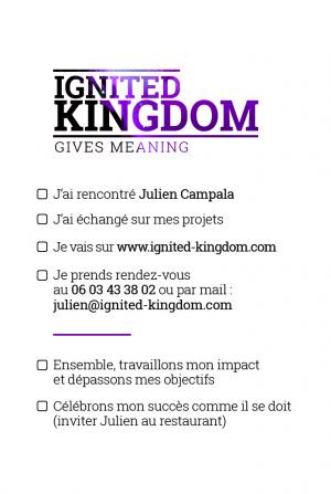 Carte de visite Ignited Kingdom