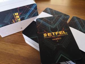 Cartes de visites ETFEL - Luxe edition avec Vernis 3D