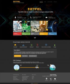 ETFEL - site motorisé avec Drupal - Page d'accueil - Responsive Design