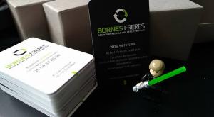 Cartes de visites Bornes Frères - Luxe édition avec Vernis 3D