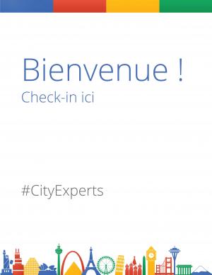 Chevalets signalétique pour Google events 