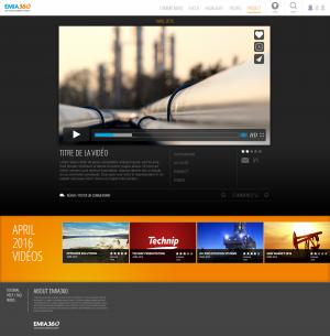 Technip WebTV site internet Drupal