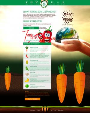 Defi Veggie home site internet Drupal